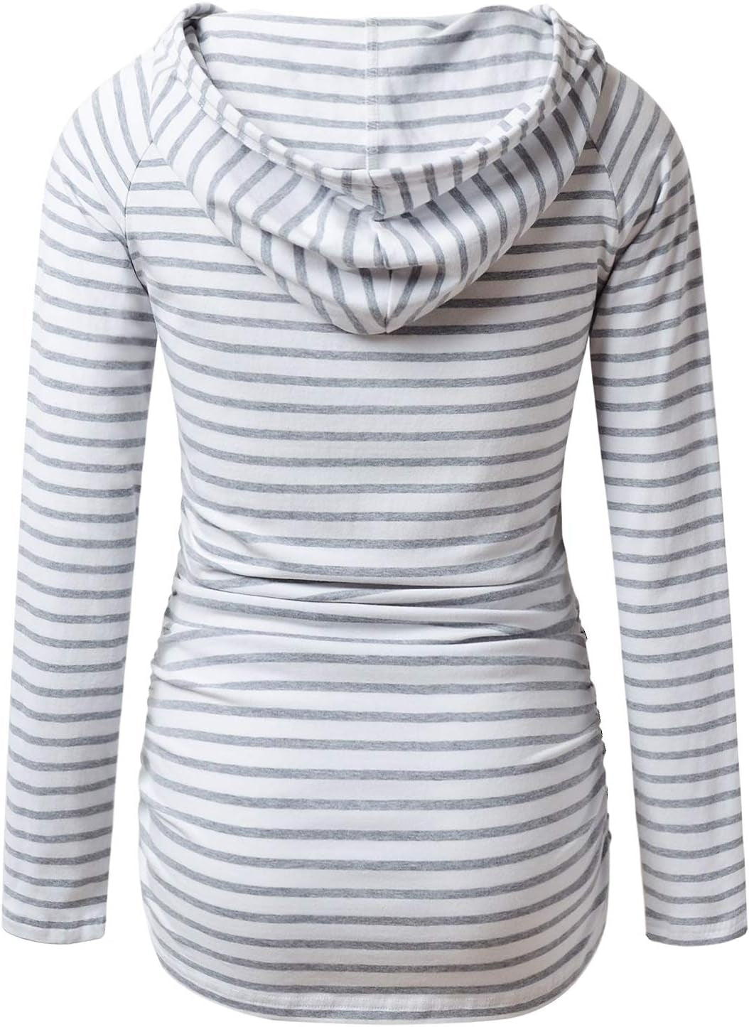 GINKANA Women's Maternity Hoodie - Stylish Long Sleeve Sweatshirt for Comfortable Pregnancy Wear