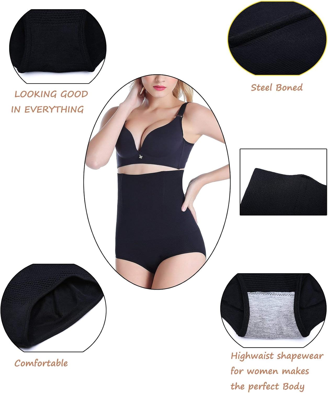 Transform Your Silhouette with Our High-Waisted Women’s Waist Trainer Shapewear Briefs - Ultimate Tummy Control & Butt Lifting Comfort